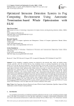 Optimized Intrusion Detection System in Fog Computing Environment Using Automatic Termination-based Whale Optimization with ELM