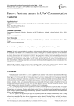 Passive Antenna Arrays in UAV Communication Systems