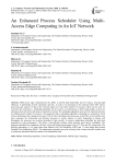 An Enhanced Process Scheduler Using Multi-Access Edge Computing in An IoT Network