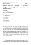 Survival Analysis of Computers at a University’s Computer Laboratory and Implication on Maintainability