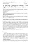 A Real-time Light-weight Computer Vision Application for Driver’s Drowsiness Detection