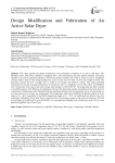 Design Modification and Fabrication of An Active Solar Dryer