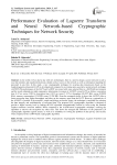 Performance Evaluation of Laguerre Transform and Neural Network-based Cryptographic Techniques for Network Security