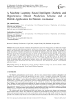 A Machine Learning Based Intelligent Diabetic and Hypertensive Patient Prediction Scheme and A Mobile Application for Patients Assistance