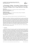 A Passengers Safety Assistance System during a Transport Riding Event Using Machine Learning