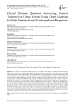 Closed Domain Question Answering System Tailored for Crime Events Using Deep Learning for Both Statistical and Contextualized Responses