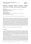 Machine Learning Based Decision Support System for Coronary Artery Disease Diagnosis