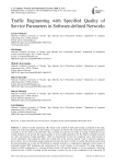 Traffic Engineering with Specified Quality of Service Parameters in Software-defined Networks