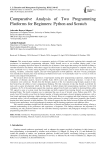 Comparative Analysis of Two Programming Platforms for Beginners: Python and Scratch