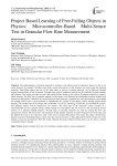 Project Based Learning of Free-Falling Objects in Physics: Microcontroller-Based Multi-Sensor Test in Granular Flow Rate Measurement