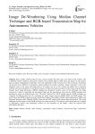 Image De-Weathering Using Median Channel Technique and RGB-based Transmission Map for Autonomous Vehicles