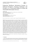 Enhancing Healthcare Information Systems in Ethiopian Hospitals: Exploring Challenges and Prospects of a Cloud-based Model for Smart and Sustainable Information Services