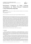 Performance Evaluation of Deep Learning Architectures for Blood Pressure Estimation Using Photoplethysmography