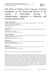 The Effect of Threats from Using the Artificial Intelligence on the Educational Process in the Context of Information Security: A Methodological Approach to Modeling and Ordering Impact Levels