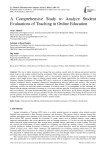 A Comprehensive Study to Analyze Student Evaluations of Teaching in Online Education