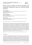 Delay-sensitive Quality of Service Routing with Integrated Admission Control for Wireless Mesh Network