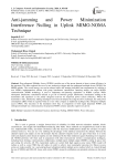 Anti-jamming and Power Minimization Interference Nulling in Uplink MIMO-NOMA Technique