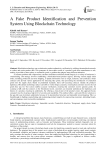 A Fake Product Identification and Prevention System Using Blockchain Technology