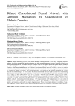 Dilated Convolutional Neural Network with Attention Mechanism for Classification of Malaria Parasites