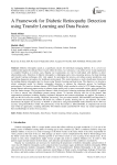 A Framework for Diabetic Retinopathy Detection using Transfer Learning and Data Fusion