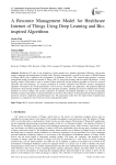 A Resource Management Model for Healthcare Internet of Things Using Deep Learning and Bio-inspired Algorithms