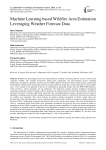 Machine Learning based Wildfire Area Estimation Leveraging Weather Forecast Data