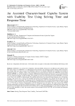 An Accented Character-based Captcha System with Usability Test Using Solving Time and Response Time