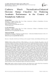 Canberra Match Normalization-Enhanced Decision Stump Classifier for Predicting Academic Performance in the Context of Smartphone Addiction