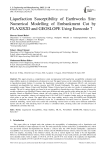 Liquefaction Susceptibility of Earthworks Site: Numerical Modelling of Embankment Cut by PLAXIS2D and GEOSLOPE Using Eurocode 7