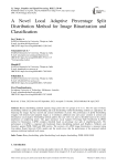 A Novel Local Adaptive Percentage Split Distribution Method for Image Binarization and Classification