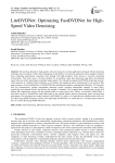 LiteDVDNet: Optimizing FastDVDNet for High-Speed Video Denoising