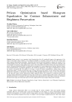 Pelican Optimization based Histogram Equalization for Contrast Enhancement and Brightness Preservation