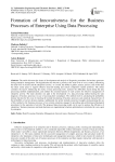 Formation of Innovativeness for the Business Processes of Enterprise Using Data Processing
