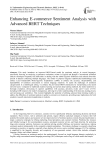 Enhancing E-commerce Sentiment Analysis with Advanced BERT Techniques