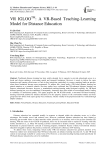 VR IGLOOTM: A VR-Based Teaching-Learning Model for Distance Education