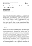 Assessing Student Academic Performance with Fuzzy Expert System