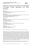 Enhancing Suicide Risk Prediction through BERT: Leveraging Textual Biomarkers for Early Detection