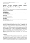 Solving Traveling Salesman Problem Through Genetic Algorithm with Clustering