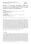 Design of Congestion Prediction Model on Network Towers using Rough Set Theory for High Speed Low Latency Communication