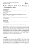 Traffic Adaptive Small Cell Planning in Heterogeneous Networks