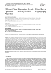 Efficient Cloud Computing Security Using Hybrid Optimized AES-IQCP-ABE Cryptography Algorithm