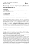 Preliminary Study of Step-Count Authentication using Wearable Device