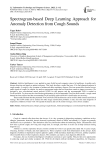 Spectrogram-based Deep Learning Approach for Anomaly Detection from Cough Sounds