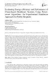 Evaluating Energy-efficiency and Performance of Cloud-based Healthcare Systems Using Power-aware Algorithms: An Experimental Simulation Approach for Public Hospitals