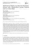 Mathematical Model of an Infectious Respiratory Disease with a Double-Dose Vaccine, Isolation and Use of Face-Mask