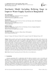 Stochastic Model Including Refining Stage to Improve Water Supply System in Bangladesh