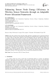 Enhancing Sensor Node Energy Efficiency in Wireless Sensor Networks through an Adaptable Power Allocation Framework