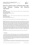 Detection and Prevention of Phishing Short URLs Using Machine Learning and Blacklist Approaches