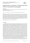 Implementation of Internet of Things Based Data Security Using Hybrid Cryptography