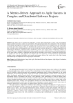 A Metrics-Driven Approach to Agile Success in Complex and Distributed Software Projects